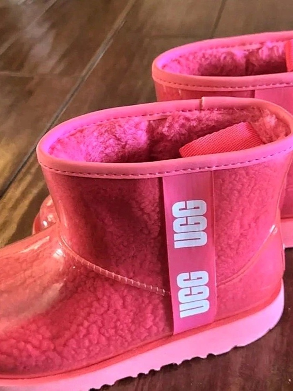UGG Classic Clear Mini Pink Boots